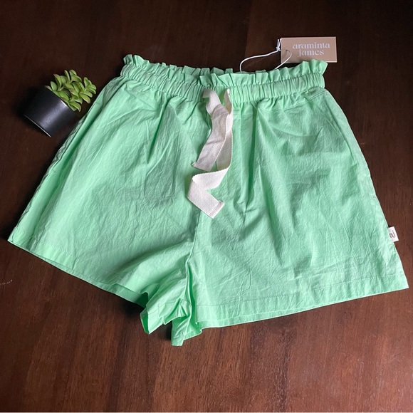 ARAMINTA JAMES Biarritz Shorts In POPSET Pear Size XS NWT